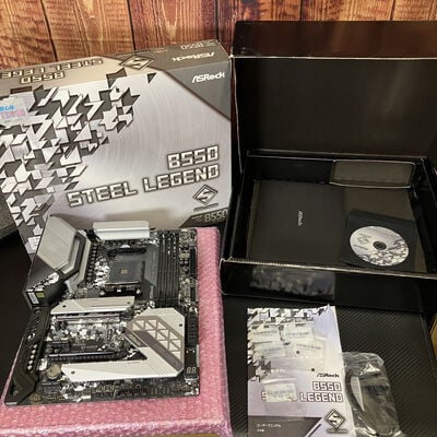 【富士青葉店】中古  ASRock B550 Steel Legend (B550 AM4 ATX DDR4) 142936 