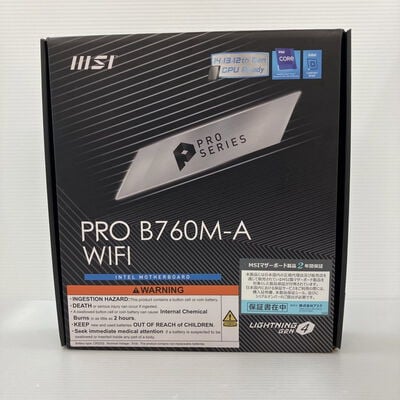 【秋葉原本店】中古  MSI PRO B760M-A WIFI DDR4 (B760 1700 mATX DDR4) 3410015067 
