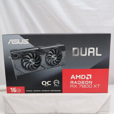【通販センター】中古  ASUS DUAL-RX7800XT-O16G（RX7800XT 16GB） 3480041420 