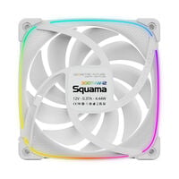 Geometric Future  Squama 3003-12 Reverse White 1pack GF-SQ-3003RW-12-1P (120mm ARGB ホワイト リバースファン) 