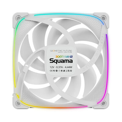Geometric Future  Squama 3003-12 Reverse White 1pack GF-SQ-3003RW-12-1P (120mm ARGB ホワイト リバースファン) 
