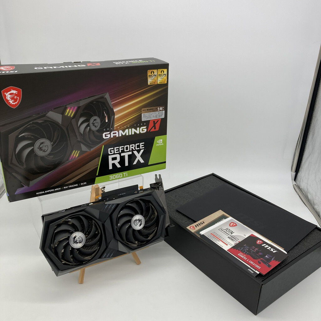 中古 MSI GeForce RTX 3060 Ti GAMING X 8G LHR (RTX3060Ti 8GB