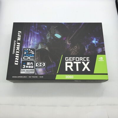 【宇都宮鶴田店】中古  玄人志向 GG-RTX3060-E12GB/OC/DF (RTX3060 12GB) 144779 