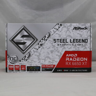 【通販センター】中古  ASRock Radeon RX 6650 XT Steel Legend 8GB OC （RX6650XT 8GB） 3480034947 