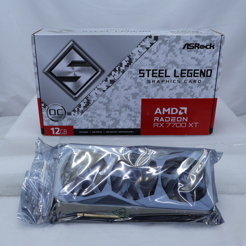 中古 ASRock RX7700XT SL 12GO(RX7700XT Steel Legend OC) 3470003261