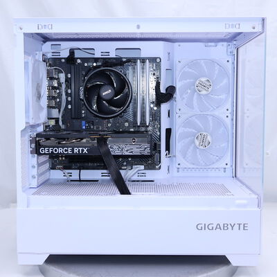 【通販センター】中古  デスクトップPC SURUGA 7000GC(AMD Ryzen 5 7500F/32GB/SSD1TB/なし/NVIDIA GeForce RTX5060 8G/W11H64)ホワイト 189478 