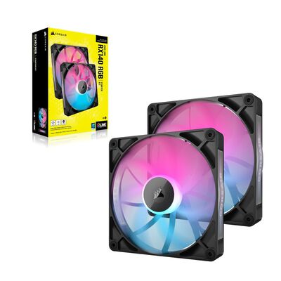 Corsair  iCUE LINK RX140 RGB Starter Kit CO-9051020-WW (2個パック ブラック) 