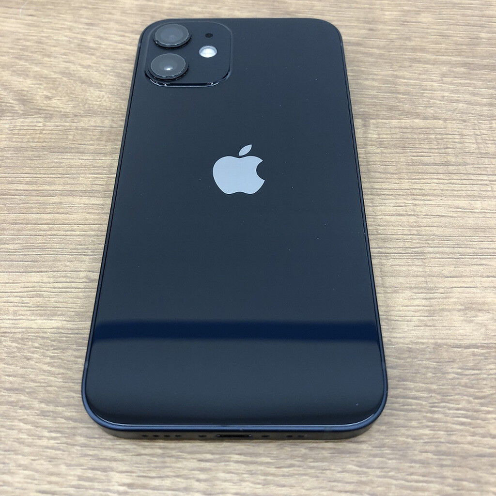 中古 【au】Apple iPhone12 mini 5.4インチ 64GB (ブラック) MGA03J/A
