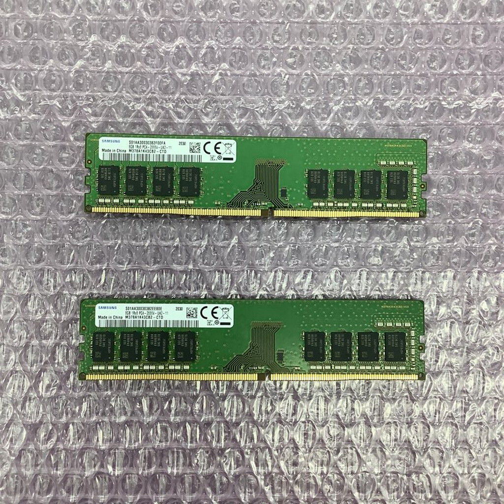 中古 8GB 2枚組(合計16GB) PC4-21300/DDR4-2666 デスクトップ用 190926