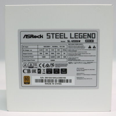 【札幌店】中古  ASRock SL-1200GW (ATX3.1 1200W 80+G CyP P) 3210015862 