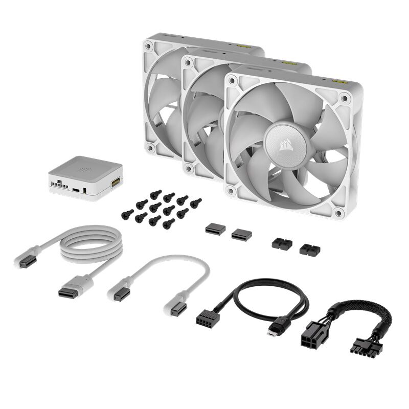 Corsair iCUE LINK RX120 RGB White Starter Kit CO-9051022-WW (3個