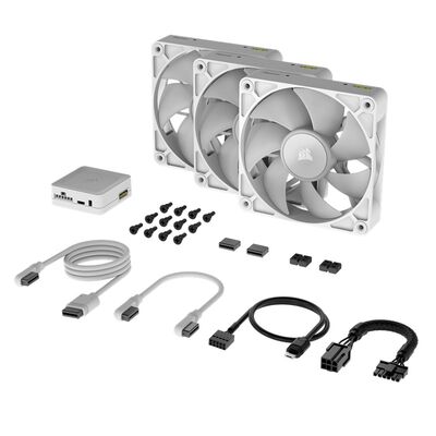 Corsair  iCUE LINK RX120 RGB White Starter Kit CO-9051022-WW (3個パック ホワイト) 