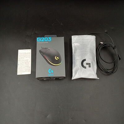 【大須店】中古  Logicool G203 LIGHTSYNC Gaming Mouse G203-BK 146968 