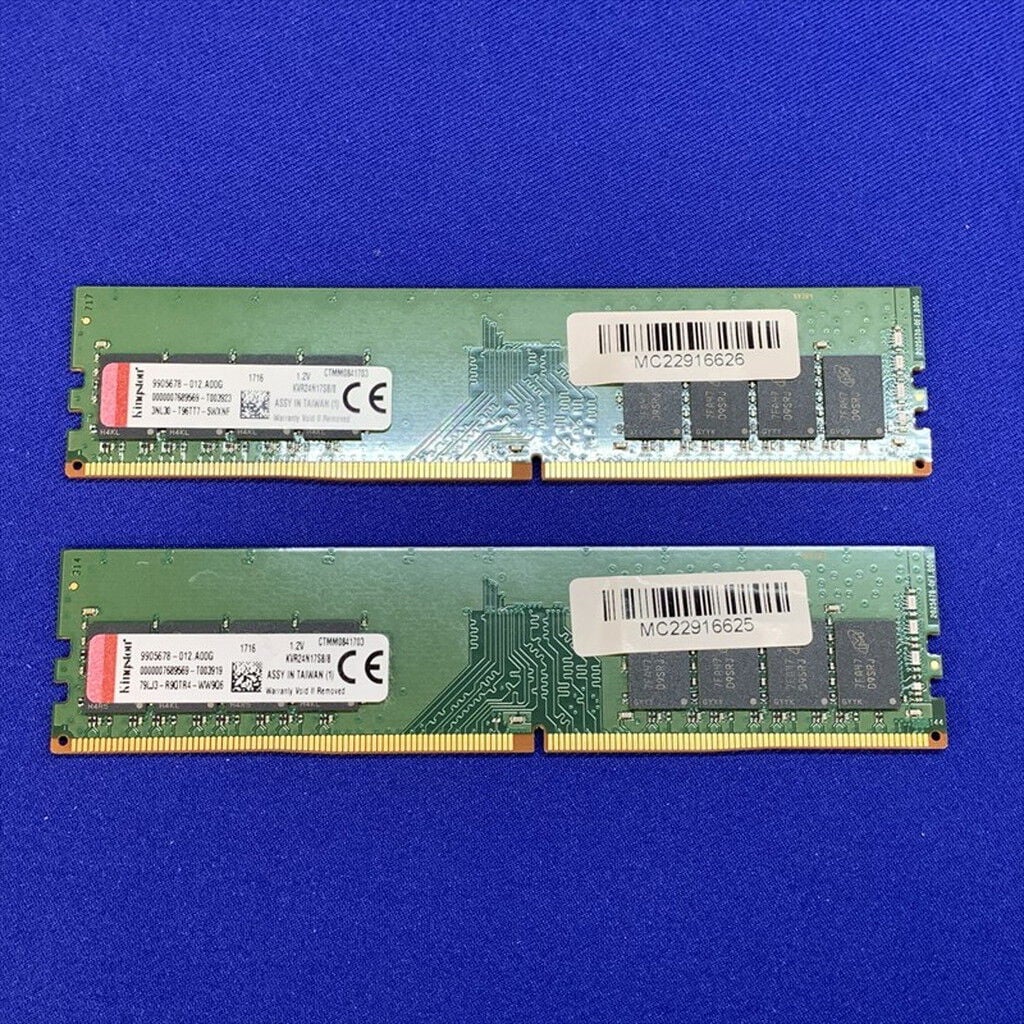 中古 8GB 2枚組(合計16GB) PC4-19200/DDR4-2400 デスクトップ用 190927