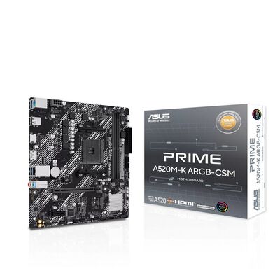 ASUS  PRIME A520M-K ARGB-CSM (A520 AM4 MicroATX) 