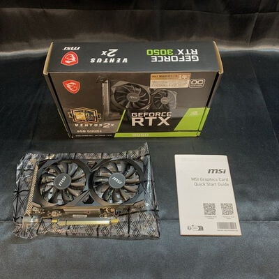 【横浜駅前店】中古  MSI  GeForce RTX3050 VENTUS 2X E 6G OC (6GB PCI-E) 3400009322 