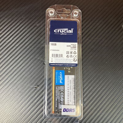 【富士青葉店】中古  Crucial CT16G52C42U5.M8G1(DDR5 PC5-41600 16GB) 183231 