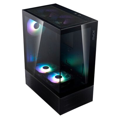 ADATA  INVADER X MINI INVADERXMINIMT-BKCWW (ATX ガラス ブラック) 