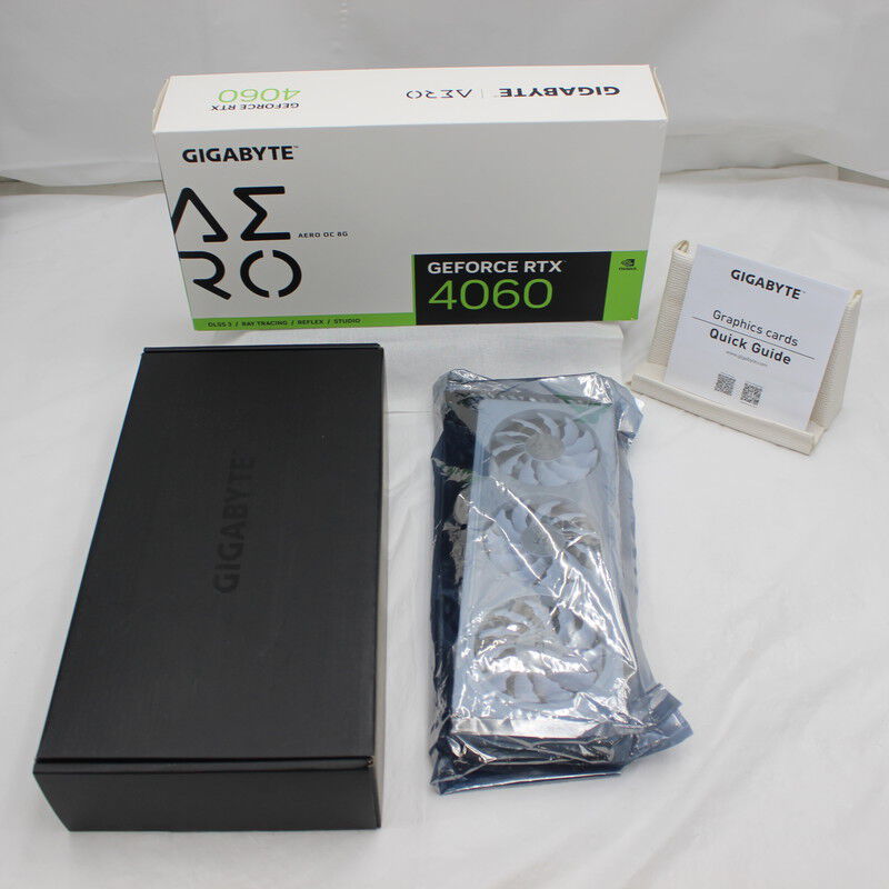 中古 GIGABYTE GV-N4060AERO OC-8GD (RTX4060 8G) 175570 （356494