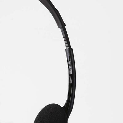 エレコム  HS-HP14SBK (両耳小型有線オーバーヘッドセット &phi;3.5mm3極ミニプラグ&times;2) 