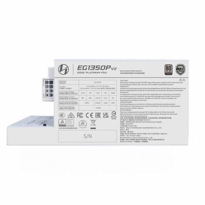 Lian-Li  EDGE Platinum V2 1350W with EDGE Hub ADV White EG1350PWH (ATX1350W ホワイト) 