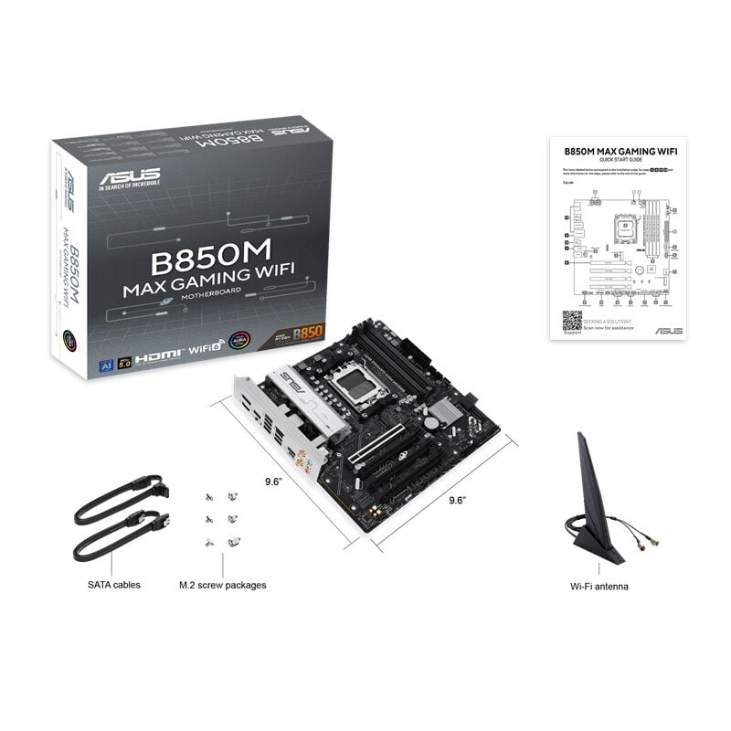 ASUS B850M MAX GAMING WIFI (B850 AM5 MicroATX) ドスパラ限定モデル