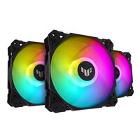 ASUS  TUF Gaming TF120 ARGB Fan - Triple Fan Kit with ARGB Controller ブラック (TUF GAMING TF120 BLACK ARGB 3IN1) 