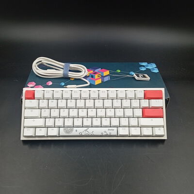 【大須店】中古  Ducky Channel One 2 Mini Pure White RGB (dk-one2-rgb-mini-pw-silver-rat シルバー軸) 146989 