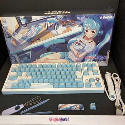 【京都店】中古  VSPO! GEAR Gaming Keyboard[有線][白波らむね EDITION] 3180007036 