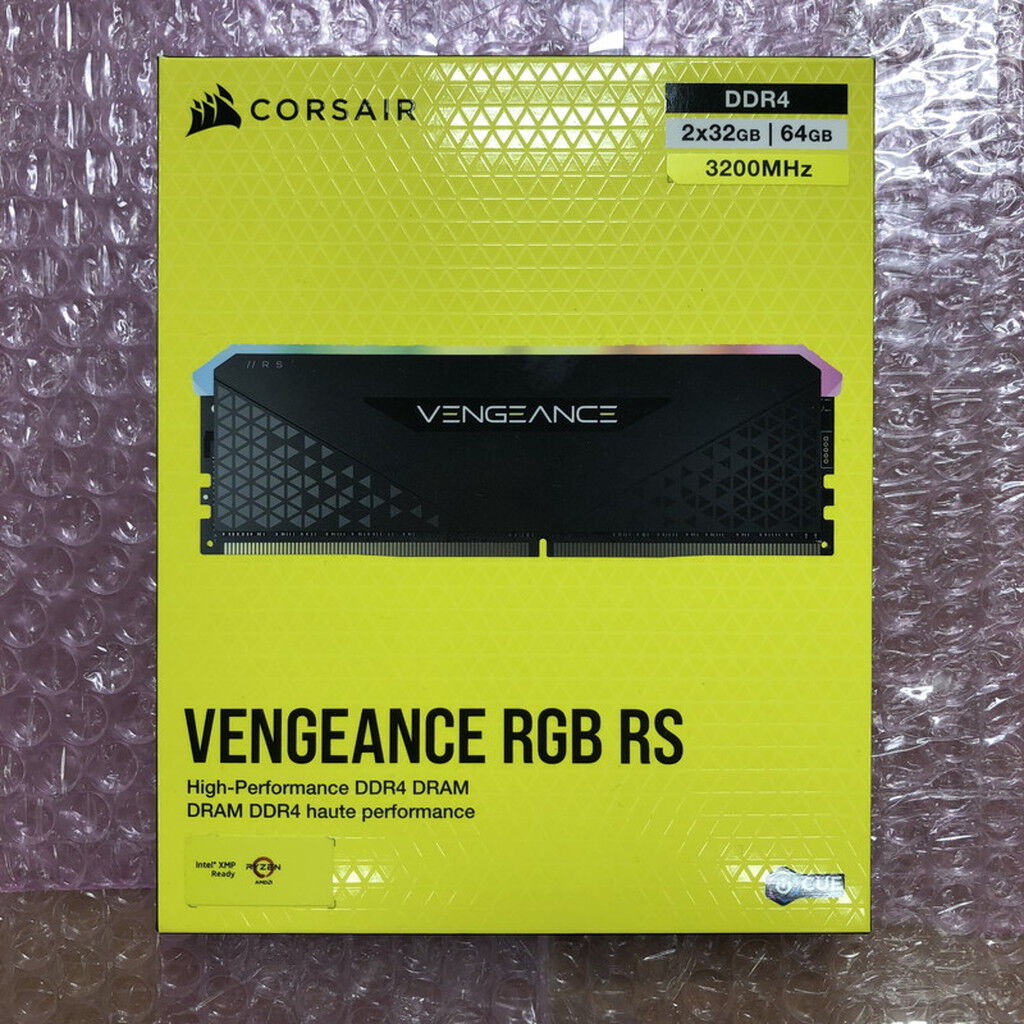 【中古】DDR4-3200 64GB(32GB×2枚) Patriot 中古 32GB 2枚組(合計64GB) PC4-25600/DDR4-3200 デスクトップ用