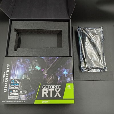 【大須店】中古  【LHR版】玄人志向 GG-RTX3060Ti-E8GB/DF/LHR (RTX3060Ti 8GB) 146431 