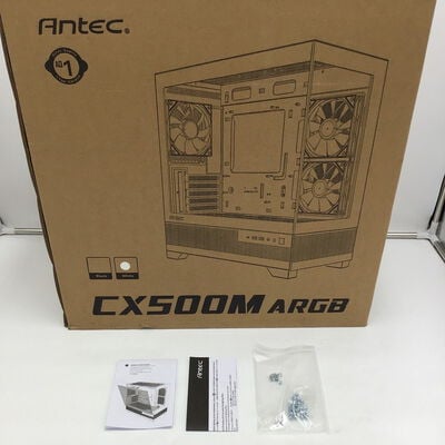 【白山FM松任店】中古  ANTEC CX500M ARGB White (mATX ｶﾞﾗｽ) 4950002235 
