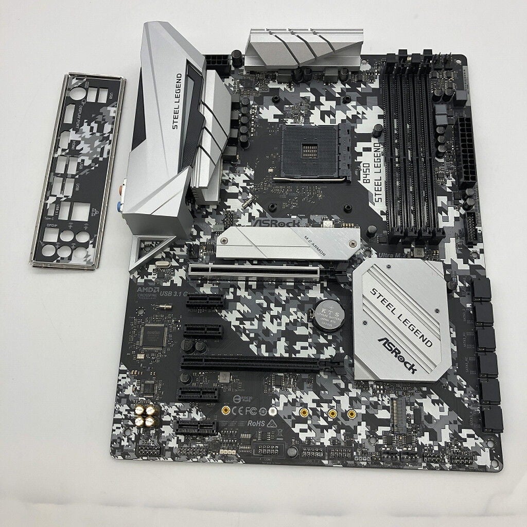 中古 ASRock B450 Steel Legend (B450 AM4 ATX DDR4) 5280001604