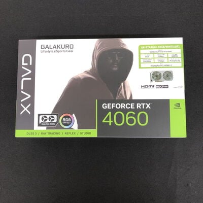 【長野稲里店】中古  玄人志向 GK-RTX4060-E8GB/WHITE/DF2 (RTX4060 8G) 175576 