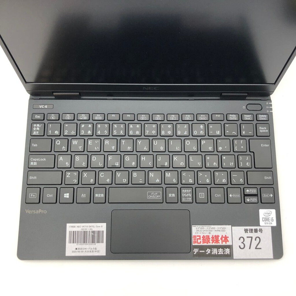 中古 NEC VKT10 (INTEL Core i5 10210Y 1.0GHz/8GB/SSD256GB/-/オン