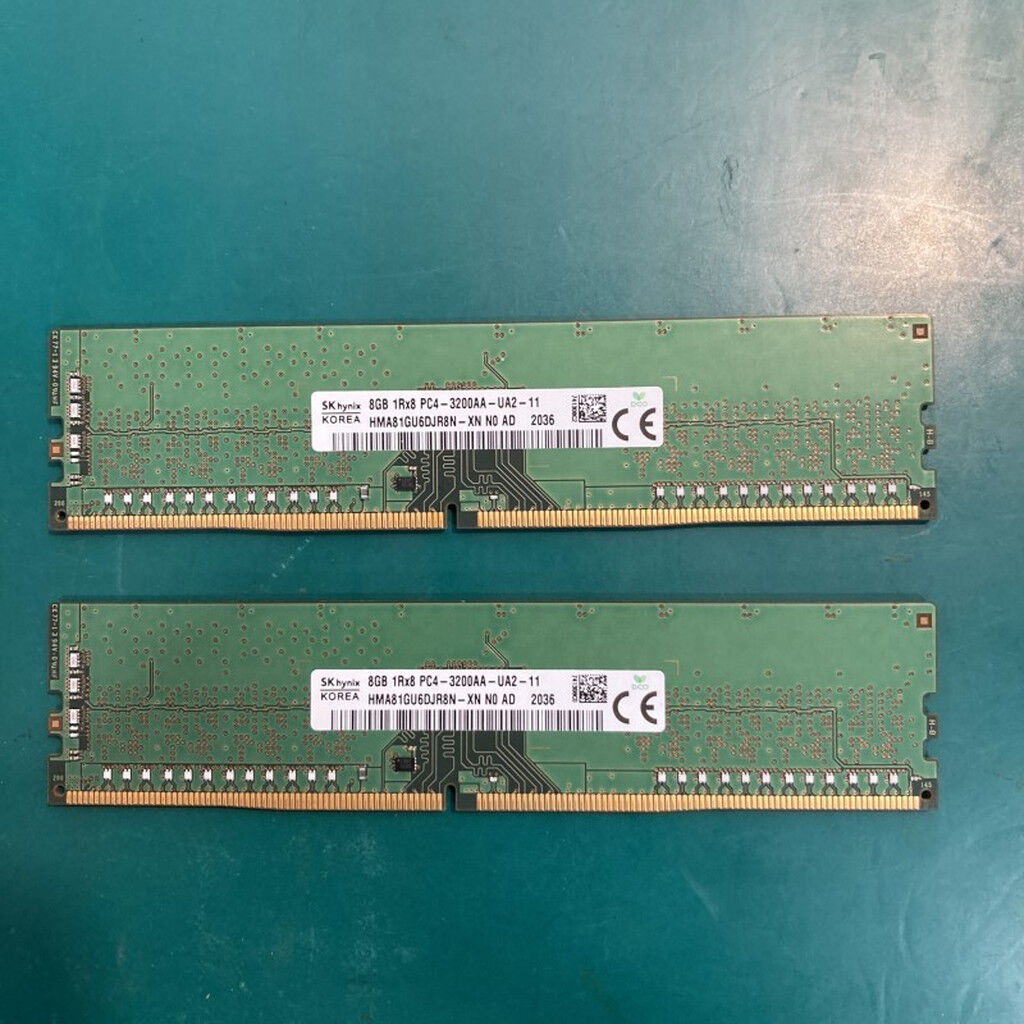 8GB デスクトップ用 中古 2枚組 DDR4-3200 DDR4 16GB(8GB×2枚) 2枚組
