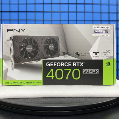 【新潟店】中古  PNY GeForce RTX 4070 SUPER 12GB VERTO OC DUAL FAN　VCG4070S12DFXPB1-O(RTX4070 SUPER) 3290006622 