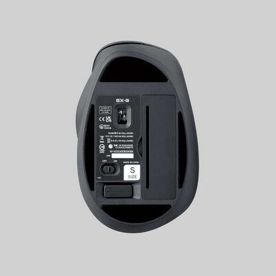 エレコム  M-XGS30DBSKBK (静音 2.4GHz無線マウス "EX-G"5ボタン Sサイズ ブラック) 