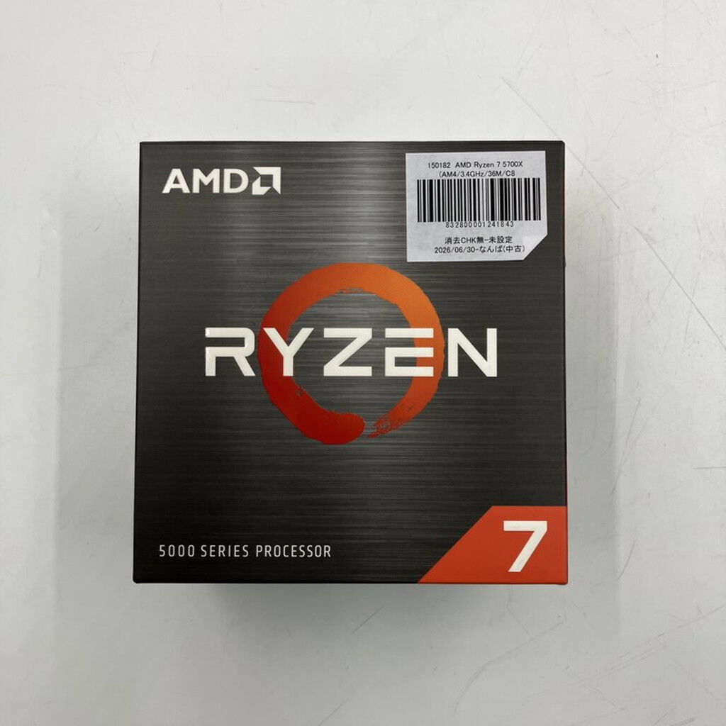 中古 AMD Ryzen 7 5700X (AM4/3.4GHz/36M/C8/T16/65W) 150182 （376671
