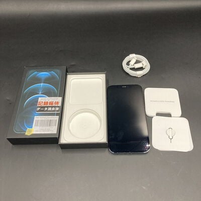 【熊本浜線店】中古  【au】Apple iPhone12 Pro 6.1インチ 256GB (パシフィックブルー) MGMD3J/A 143827 