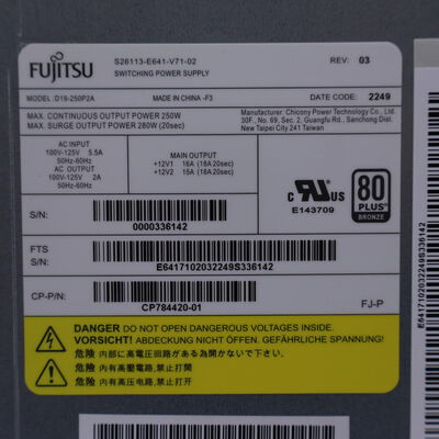 【通販センター】中古  Fujitsu ESPRIMO WD2/G3(Intel Core i7 12700/16GB DDR4 (PC4)/SSD500GB/なし/オンボード/W11H64 MAR) 205226 