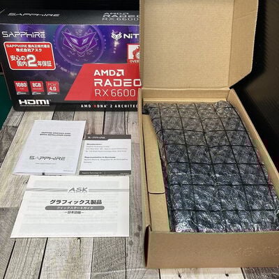 【広島店】中古  SAPPHIRE PULSE Radeon RX 6600 XT GAMING OC 8G GDDR6（RX6600XT 8GB） 3480038902 