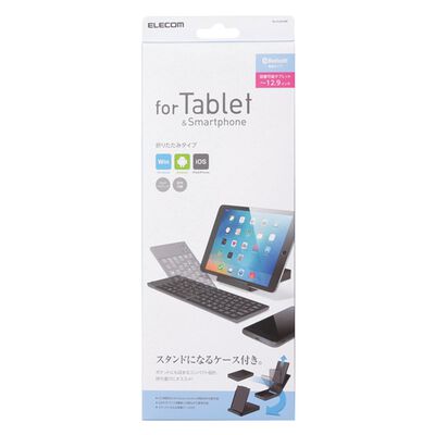 エレコム  ワイヤレスBluetoothキーボード TK-FLP01BK 