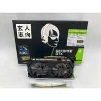 中古  玄人志向 GF-GTX1660Ti-E6GB/DF (GTX1660Ti 6G GDR6) 139076 