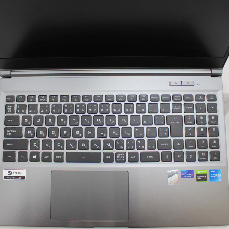 THIRDWAVE Core i5 ノートPC シルバー 中古 中古 THIRDWAVE GALLERIA RL5C-G50 11400H(Intel Core i5 11400H/16GB