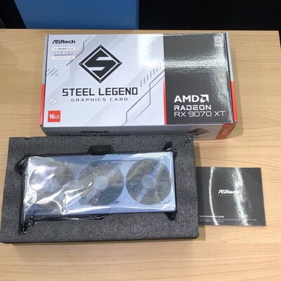 【甲府飯田店】中古  ASRock RX9070XT SL 16G Steel Legend 16GB (RX9070XT 16G) 176937 