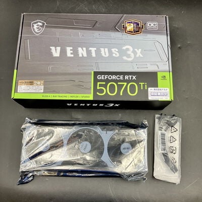 【大須店】中古  MSI GeForce RTX 5070 Ti 16G VENTUS 3X OC (RTX5070Ti 16G) 176551 