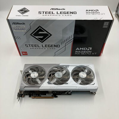 【なんば店】中古  ASRock RX9070XT SL 16G Steel Legend 16GB (RX9070XT 16G) 176937 