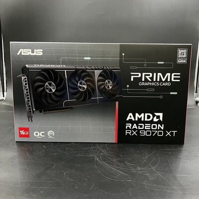 【大須店】中古  Prime Radeon RX 9070 XT OC Edition 16GB GDDR6　PRIME-RX9070XT-O16G 3120023011 