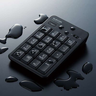 エレコム  TK-TDM022SKBK (無線静音テンキーパッド) 